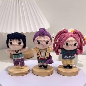 🧶handmade Crochet KPop Demon Hunters Doll set of 3